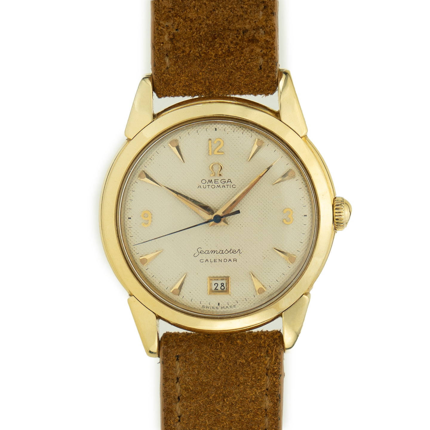 Omega Seamaster Calendar 2627 “18K honeycomb dial” -1952-