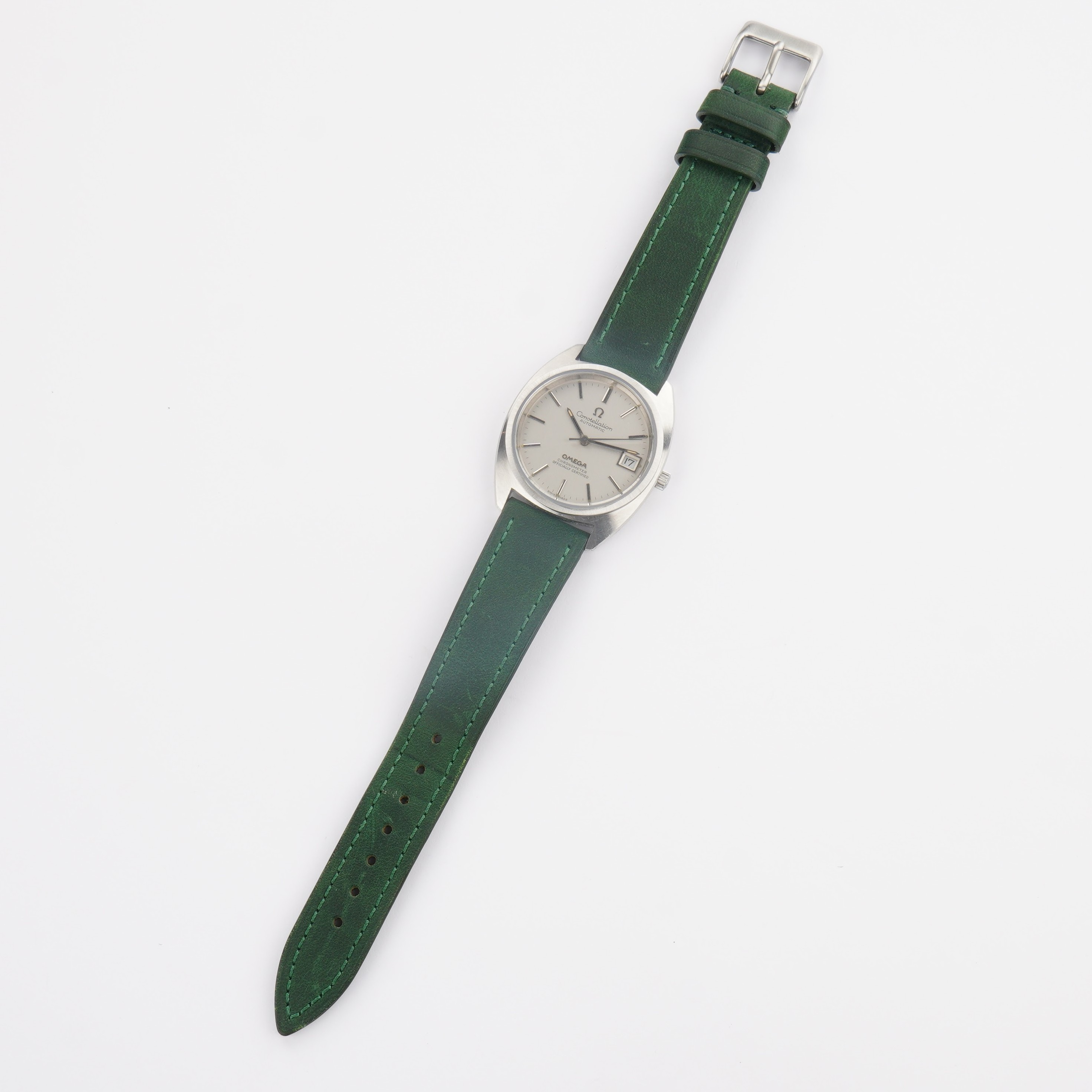 Omega Constellation ref.168.0056 from 1973. C-shape case and silver grey Japan dial. - Image 12