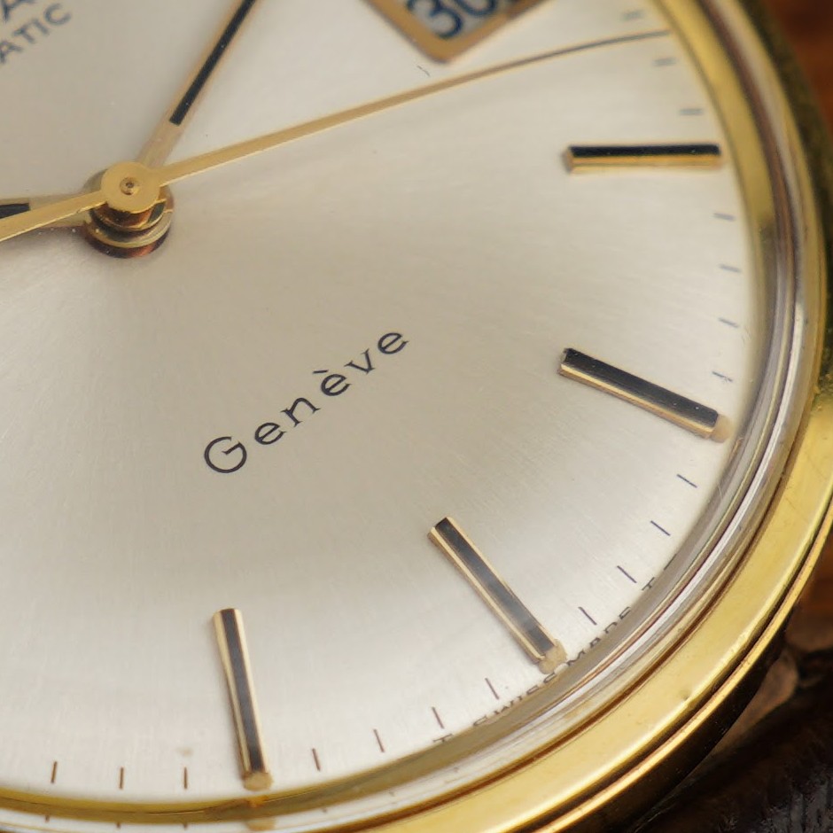 Omega Geneve ref.166.037 from 1968. Goldplated case, silver sunburst dial in mint condition and cal. 565 movevement. - Image 14