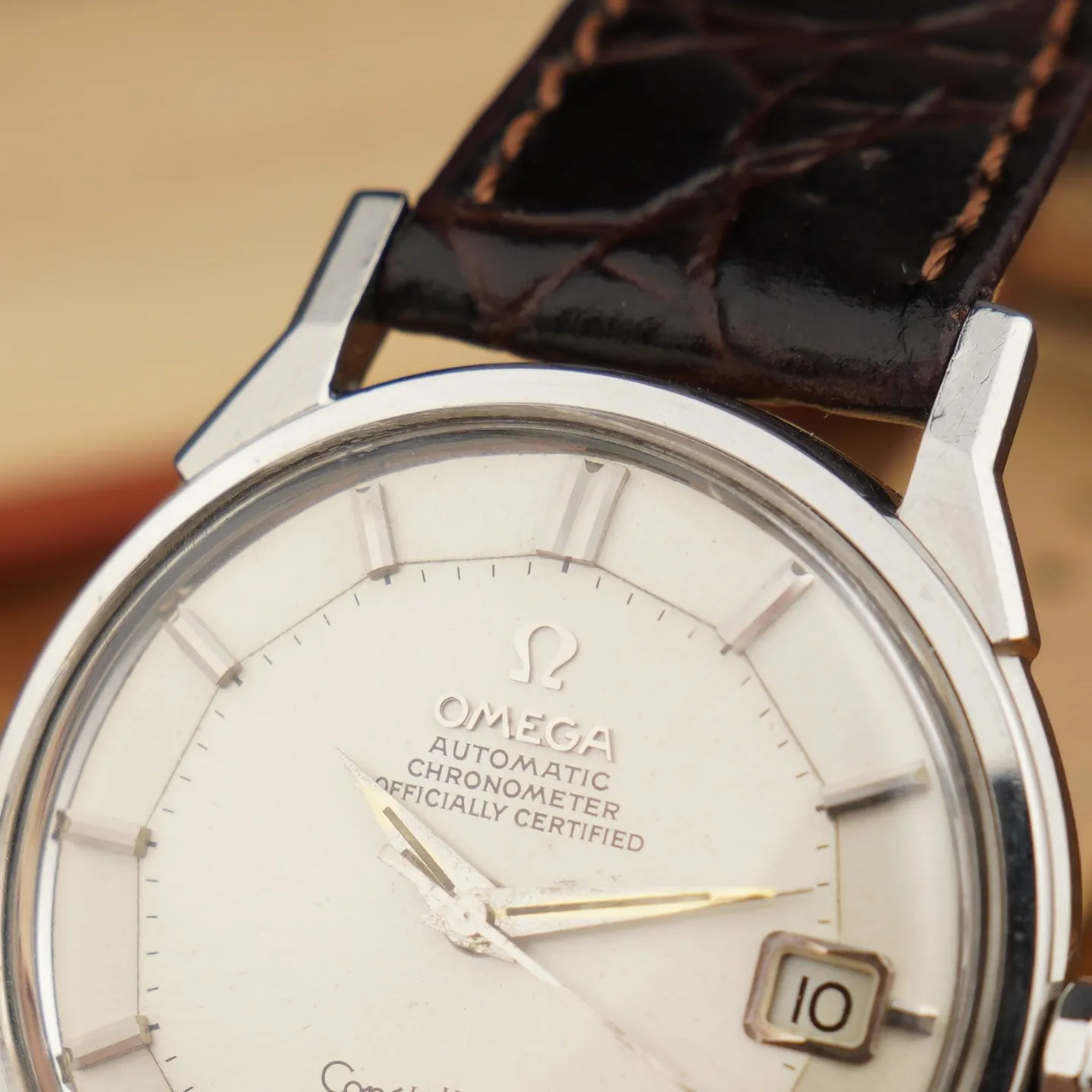 Omega Constellation ref.168.005 from 1966. steel dogleg case, silver pie-pan dial and cal. 561 movevement. - Image 11