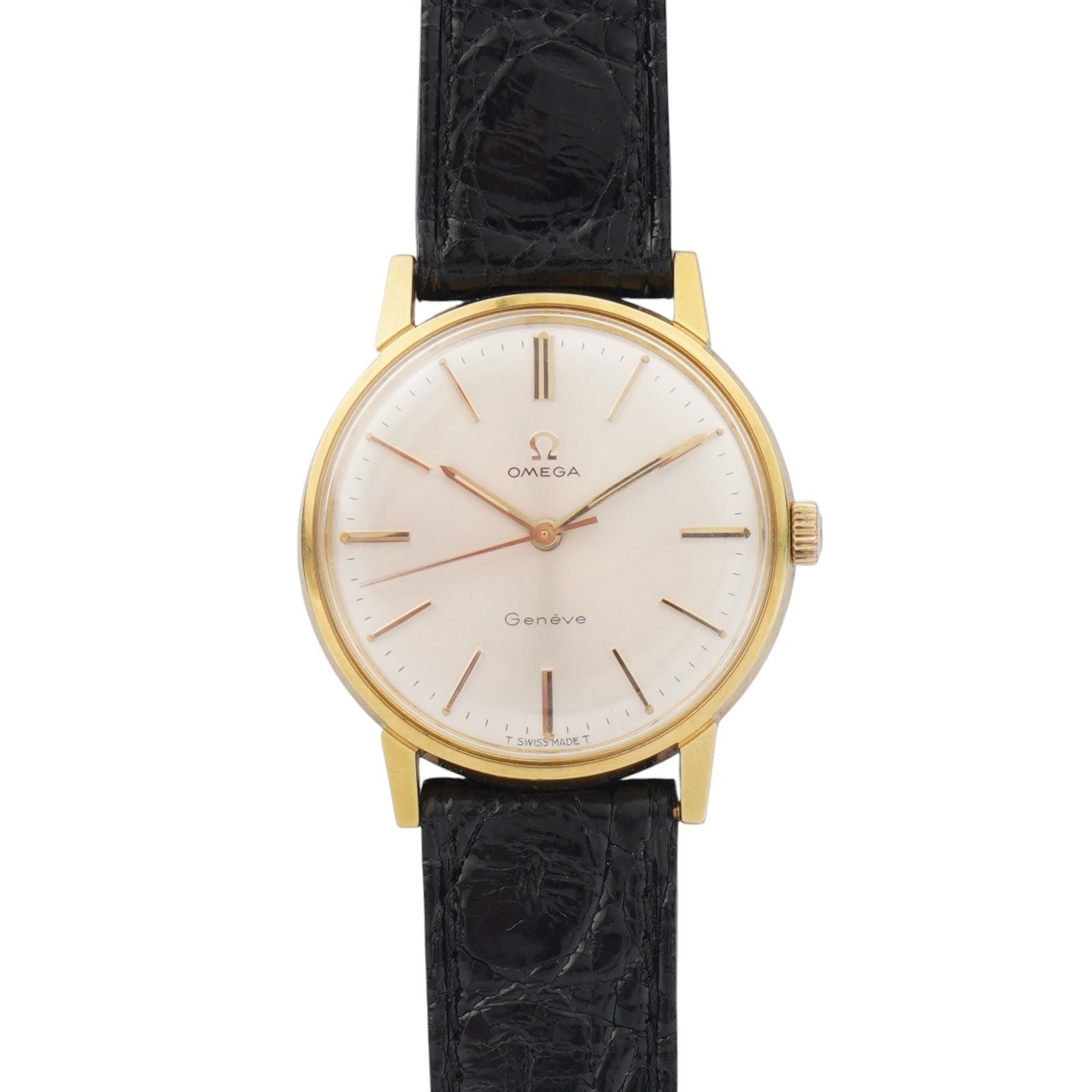 Omega Genéve ref. 135.011 from 1967. Full-set, gold-plated case and cal. 601 movement.