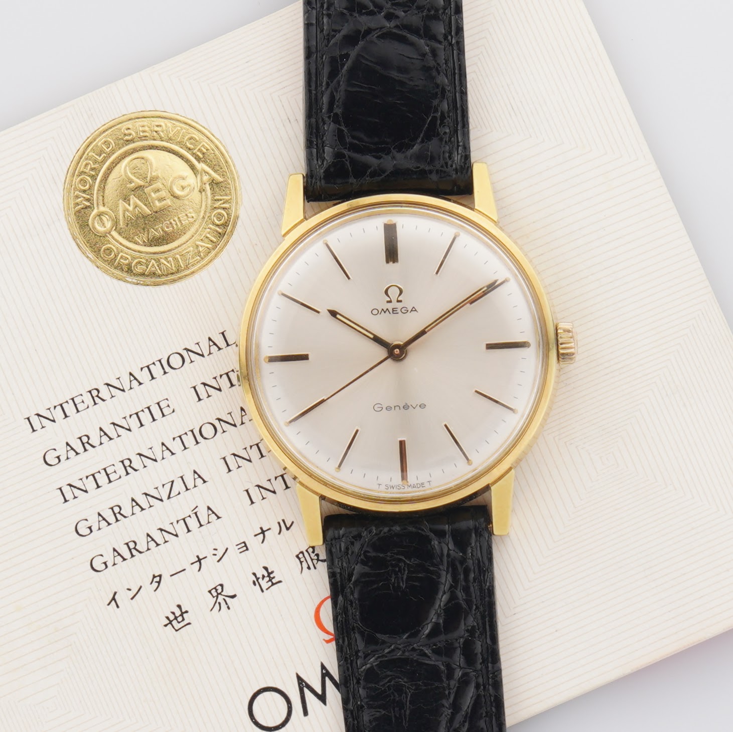Omega Genéve ref. 135.011 from 1967. Full-set, gold-plated case and cal. 601 movement.