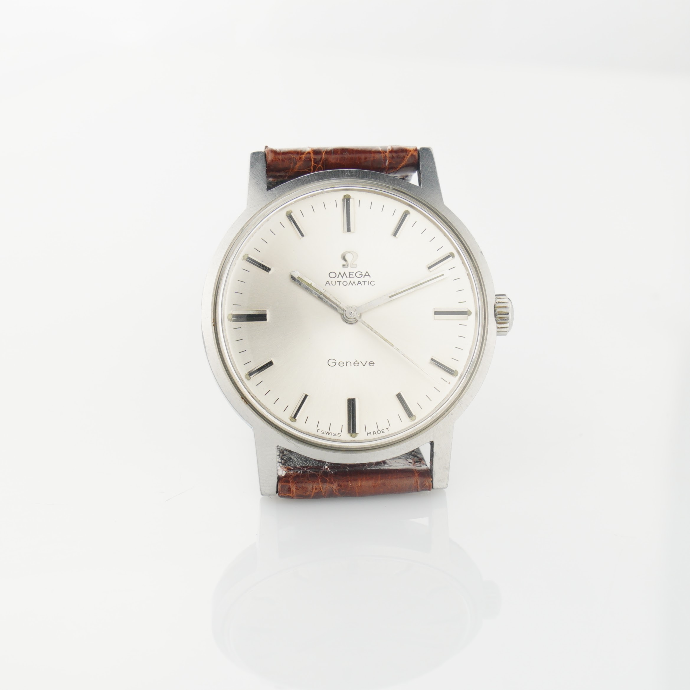 Omega Genéve ref. 165.070 from 1969. Steel case, silver sunburst dial and cal. 552 movement. - Image 13