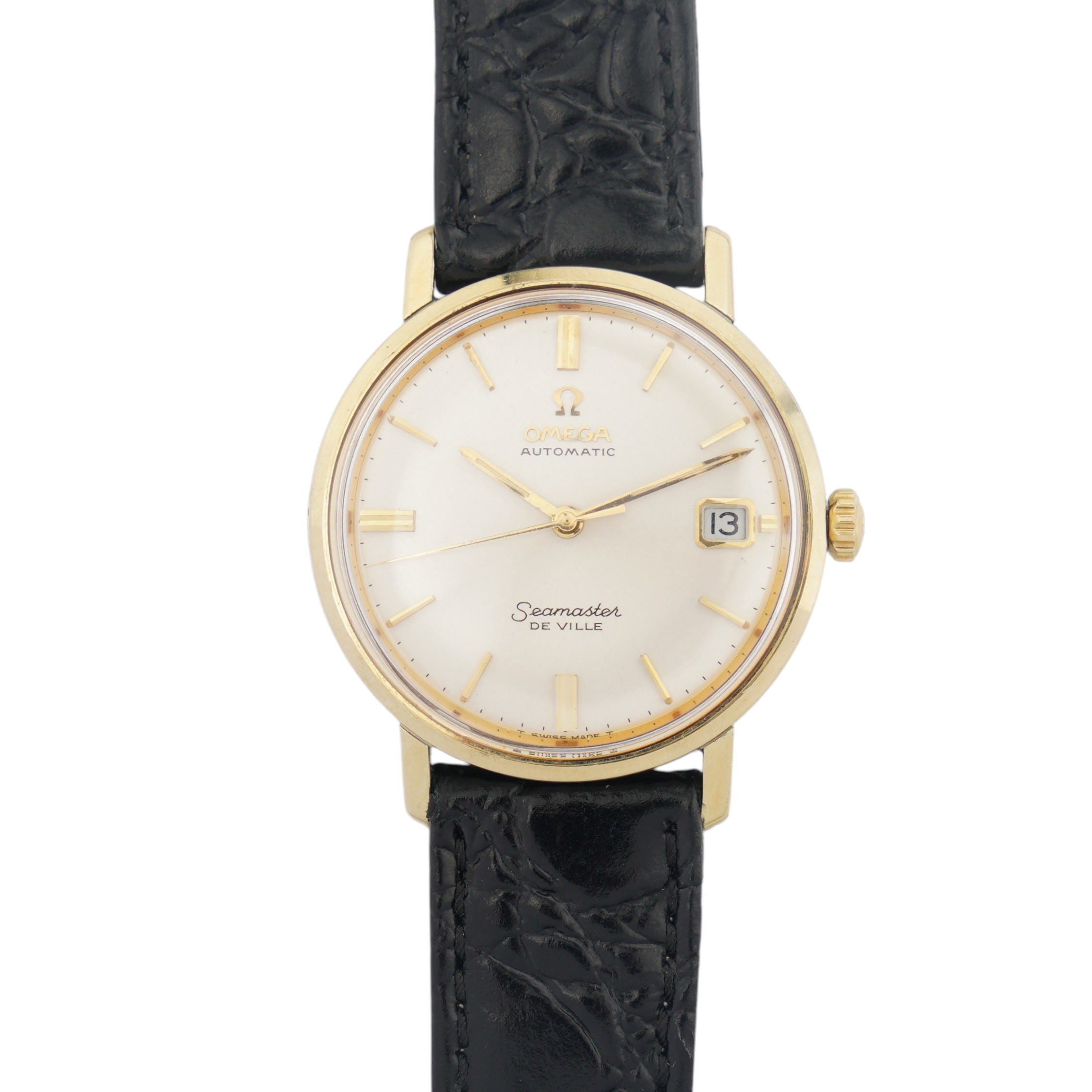 Omega Seamaster De Ville ref 166.020 from 1967. gold/steel case, silver-white dial and serviced cal. 565 movement.