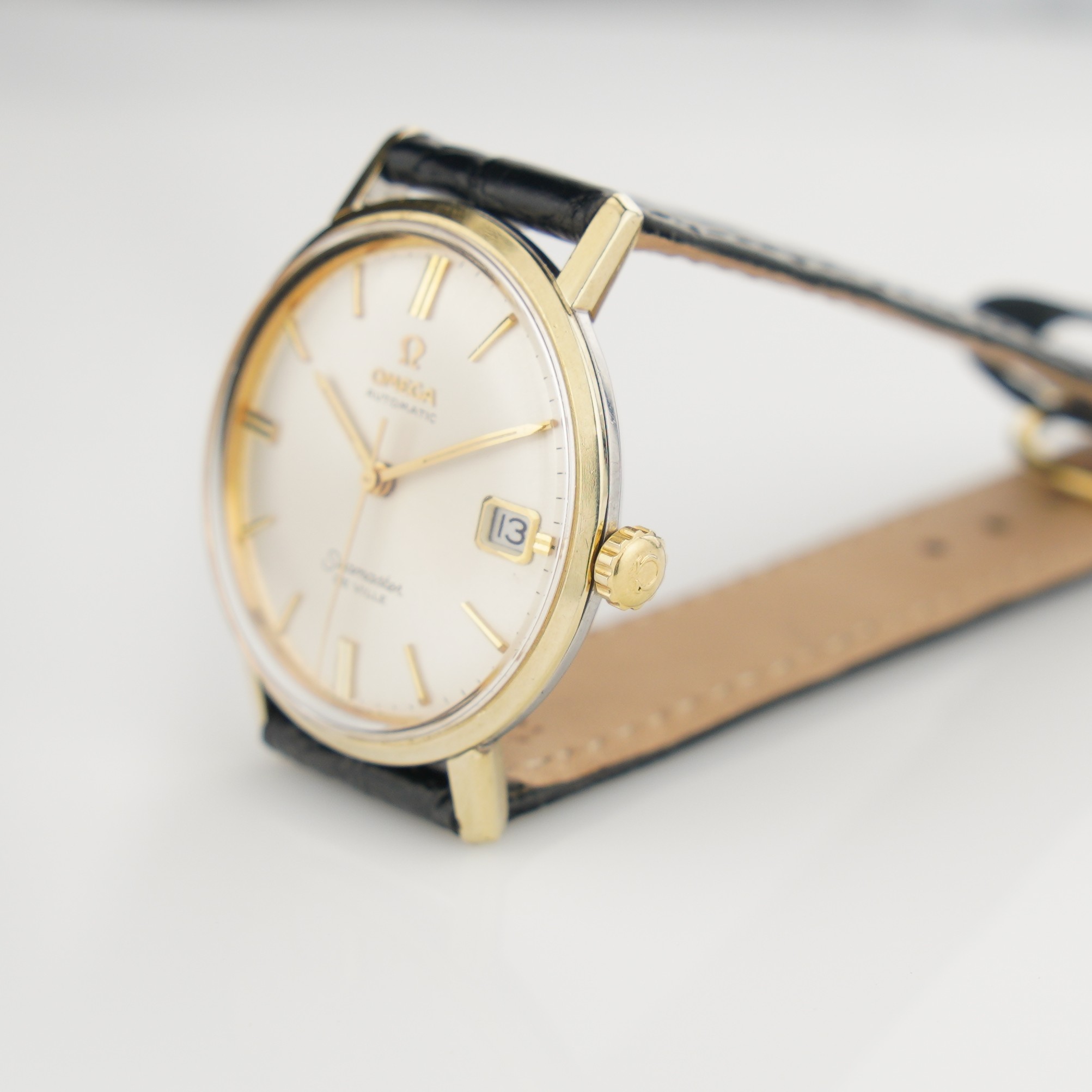 Omega Seamaster De Ville ref 166.020 from 1967. gold/steel case, silver-white dial and serviced cal. 565 movement. - Image 6