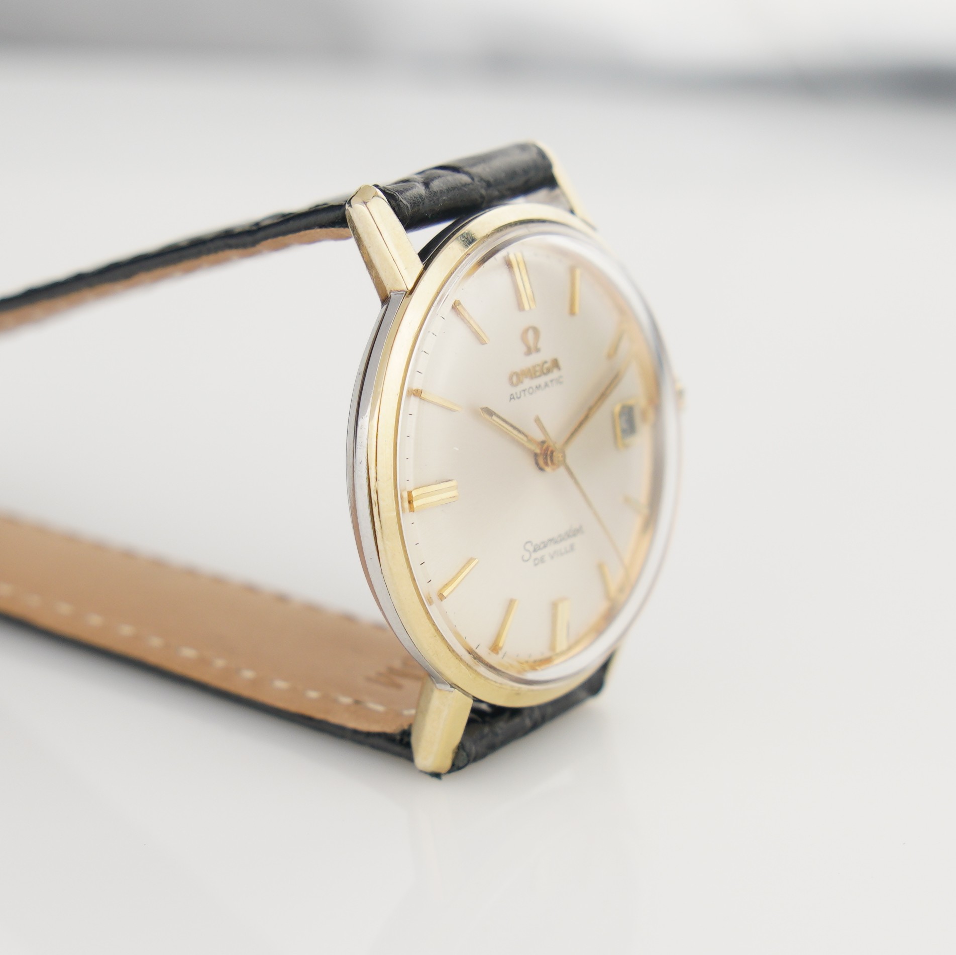Omega Seamaster De Ville ref 166.020 from 1967. gold/steel case, silver-white dial and serviced cal. 565 movement. - Image 7