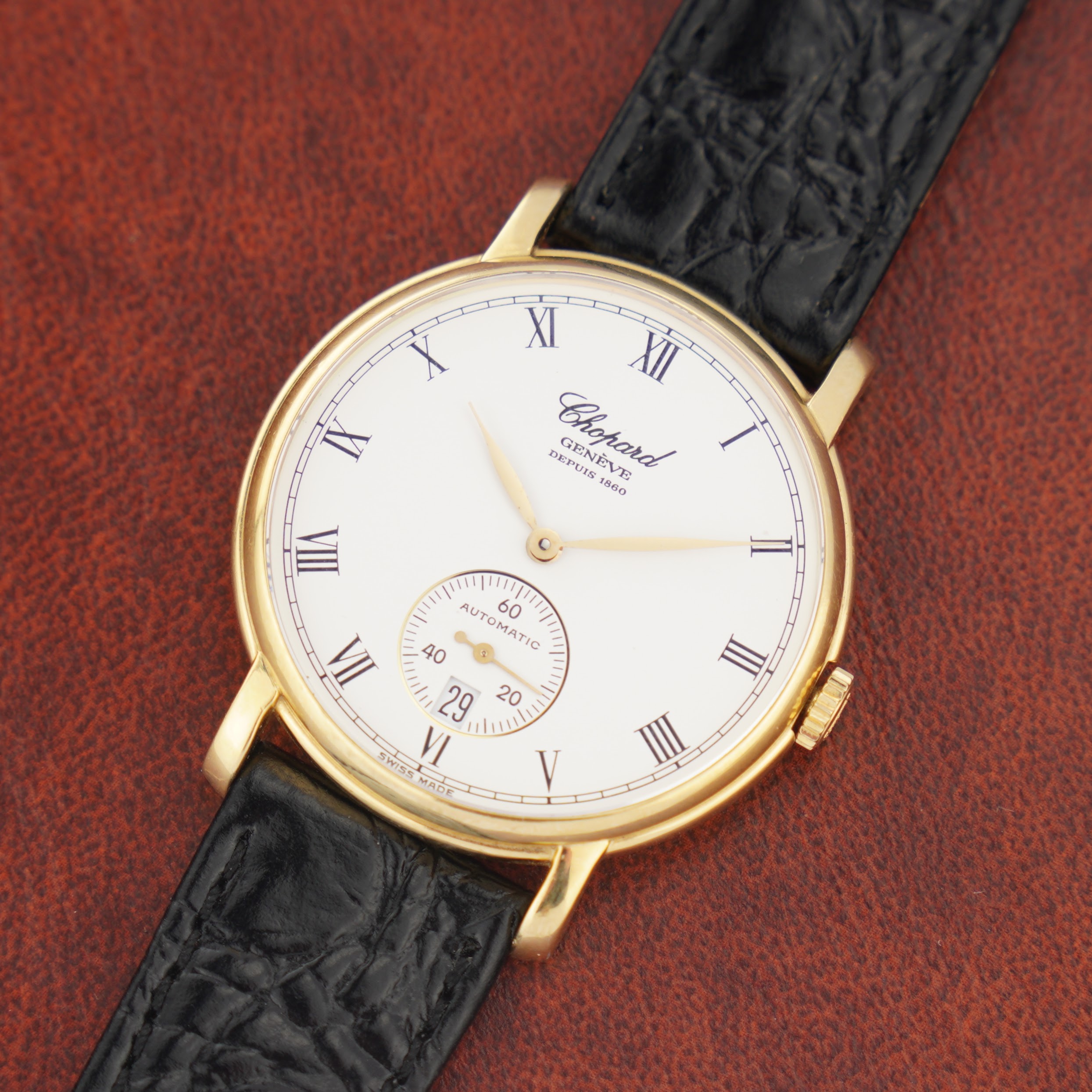 Chopard L.U.C. ref. 16/1223 from 2000s, 35,5 mm 18k solid gold case and automatic cal. 1160 movement. - Image 2