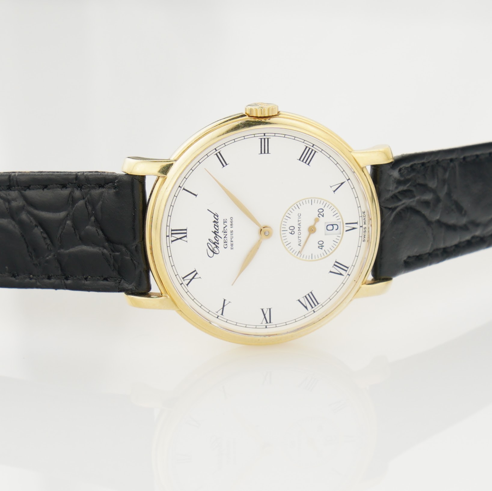 Chopard L.U.C. ref. 16/1223 from 2000s, 35,5 mm 18k solid gold case and automatic cal. 1160 movement. - Image 10
