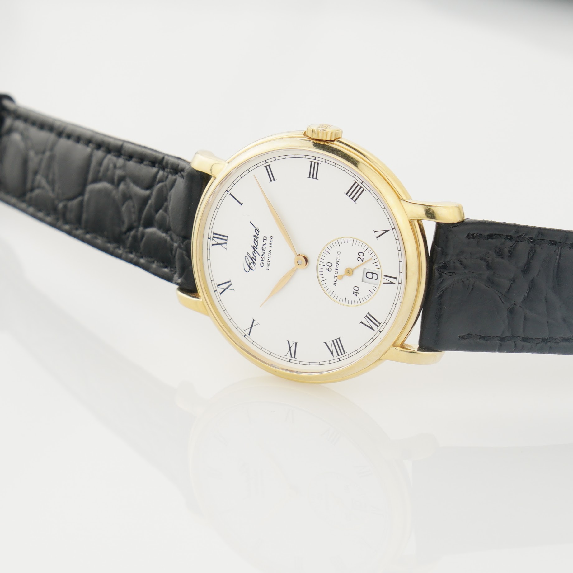 Chopard L.U.C. ref. 16/1223 from 2000s, 35,5 mm 18k solid gold case and automatic cal. 1160 movement. - Image 11