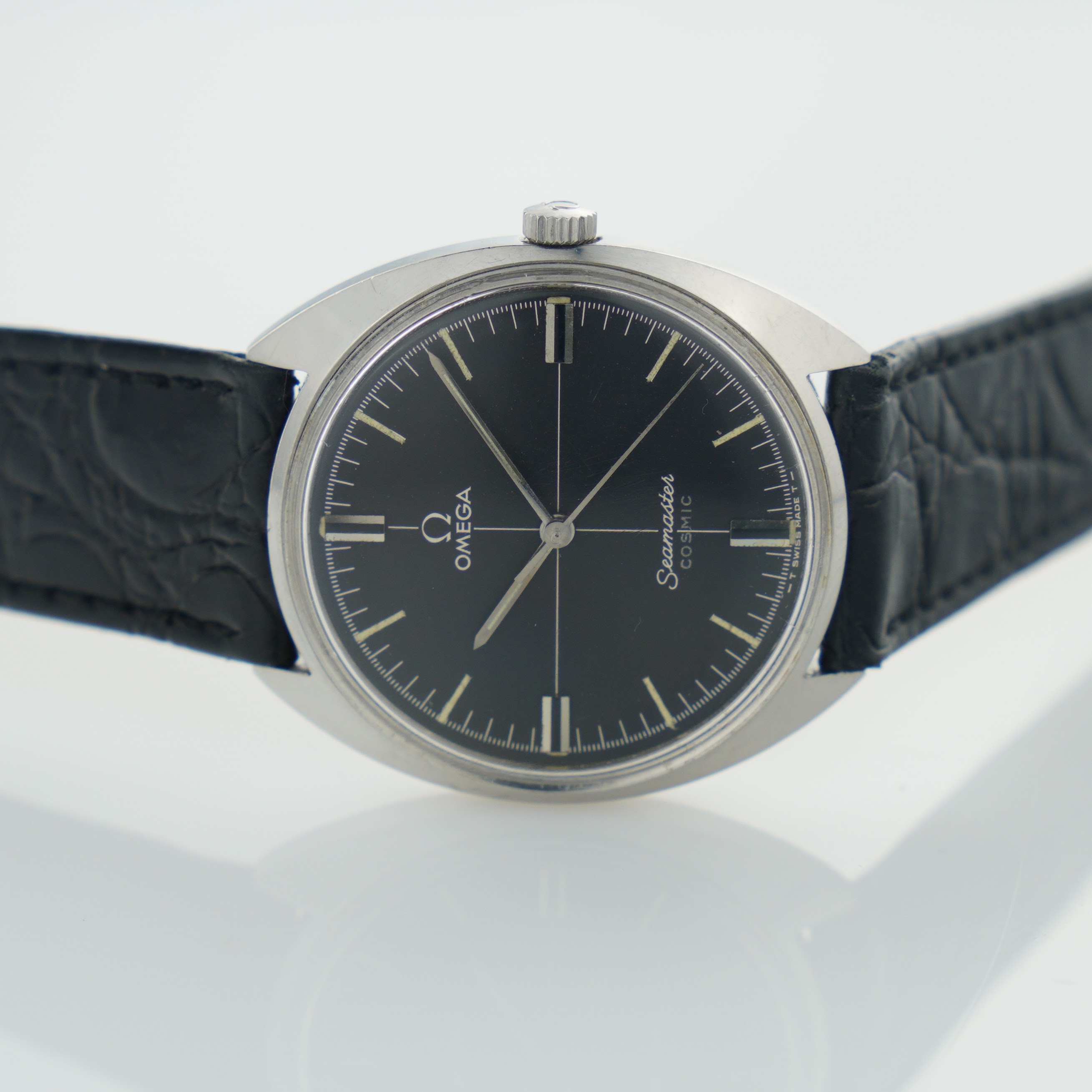 Omega Seamaster Cosmic ref. 135.017 from 1966 with black cross-hair dial and cal. 601 movement. - Image 14
