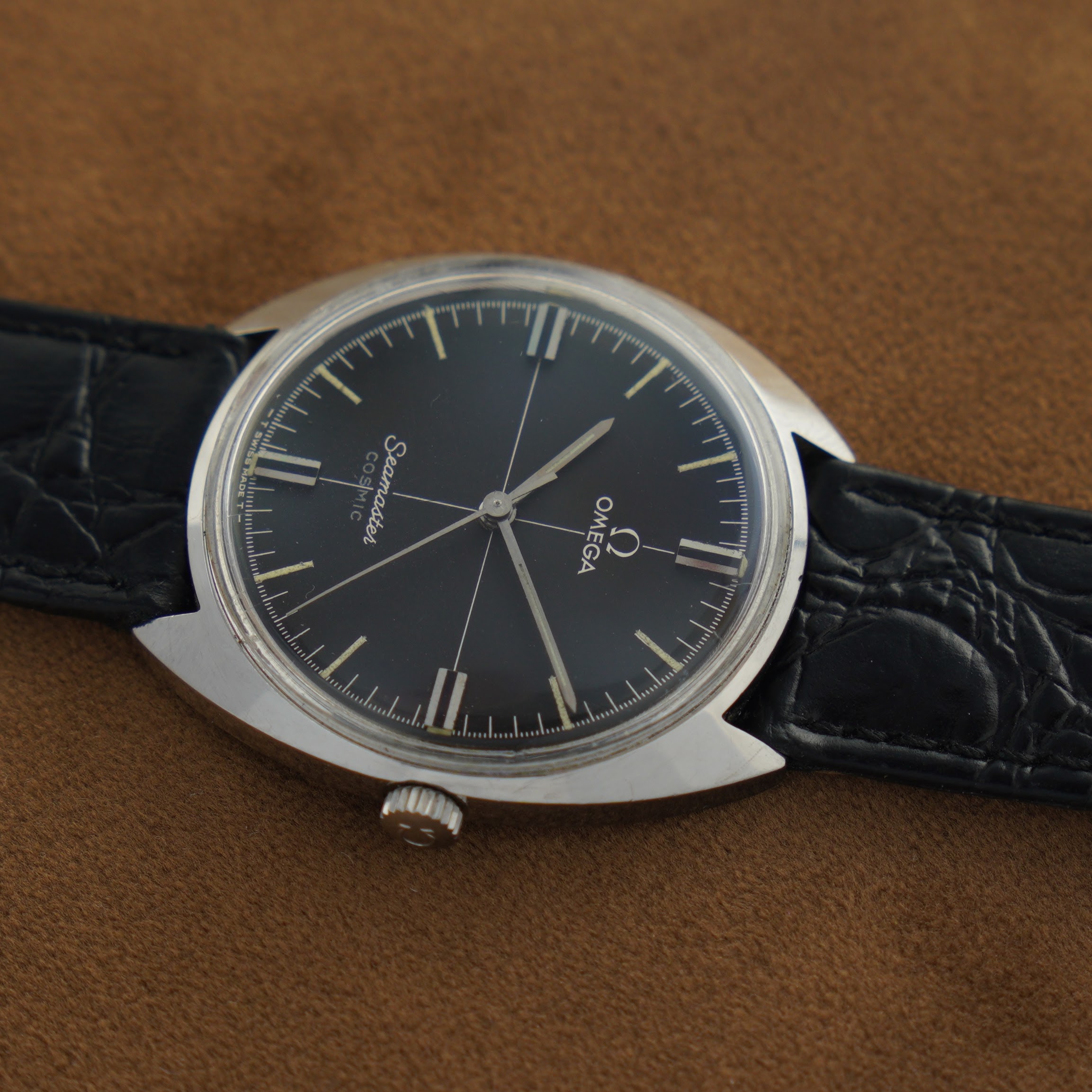 Omega Seamaster Cosmic ref. 135.017 from 1966 with black cross-hair dial and cal. 601 movement. - Image 4
