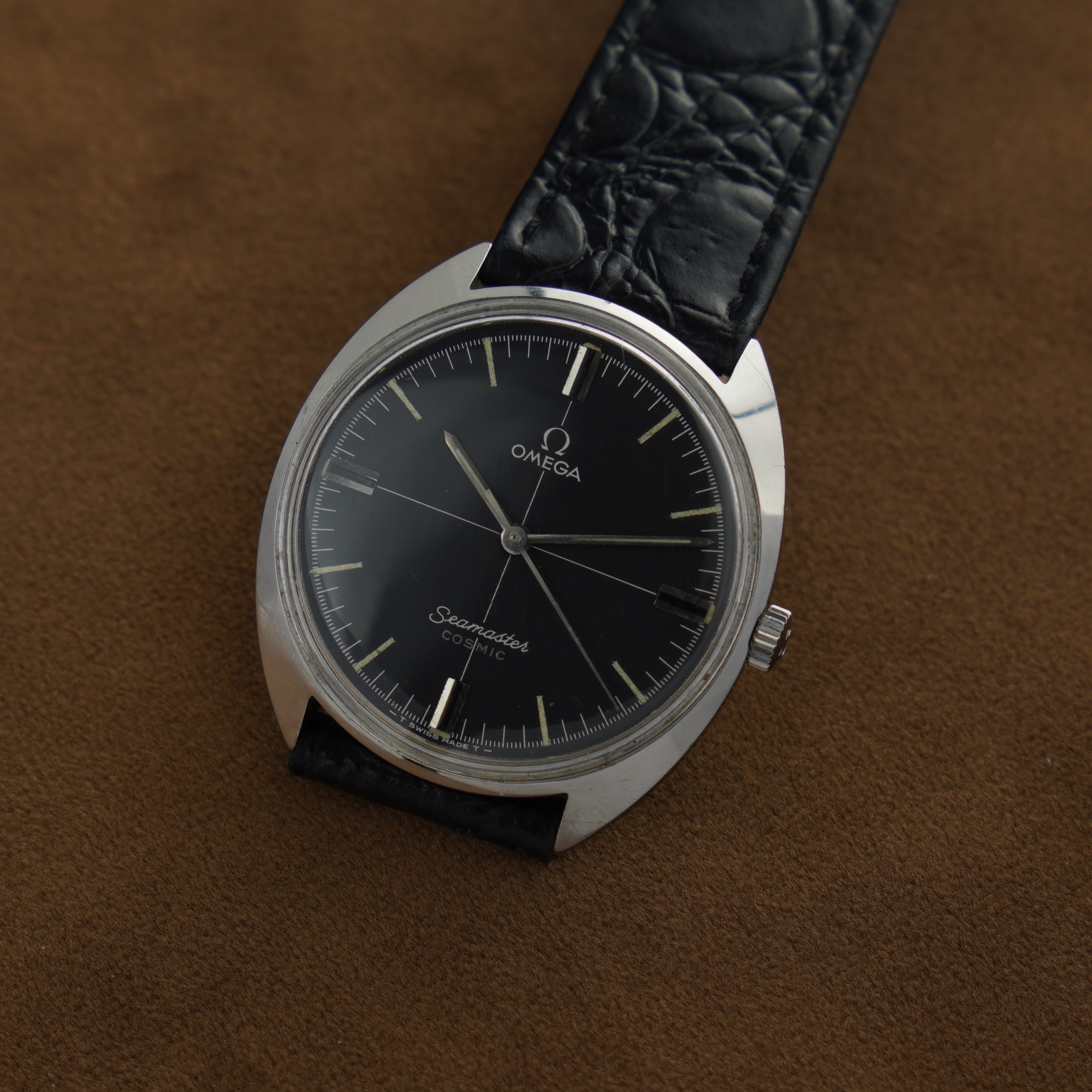 Omega Seamaster Cosmic ref. 135.017 from 1966 with black cross-hair dial and cal. 601 movement. - Image 5