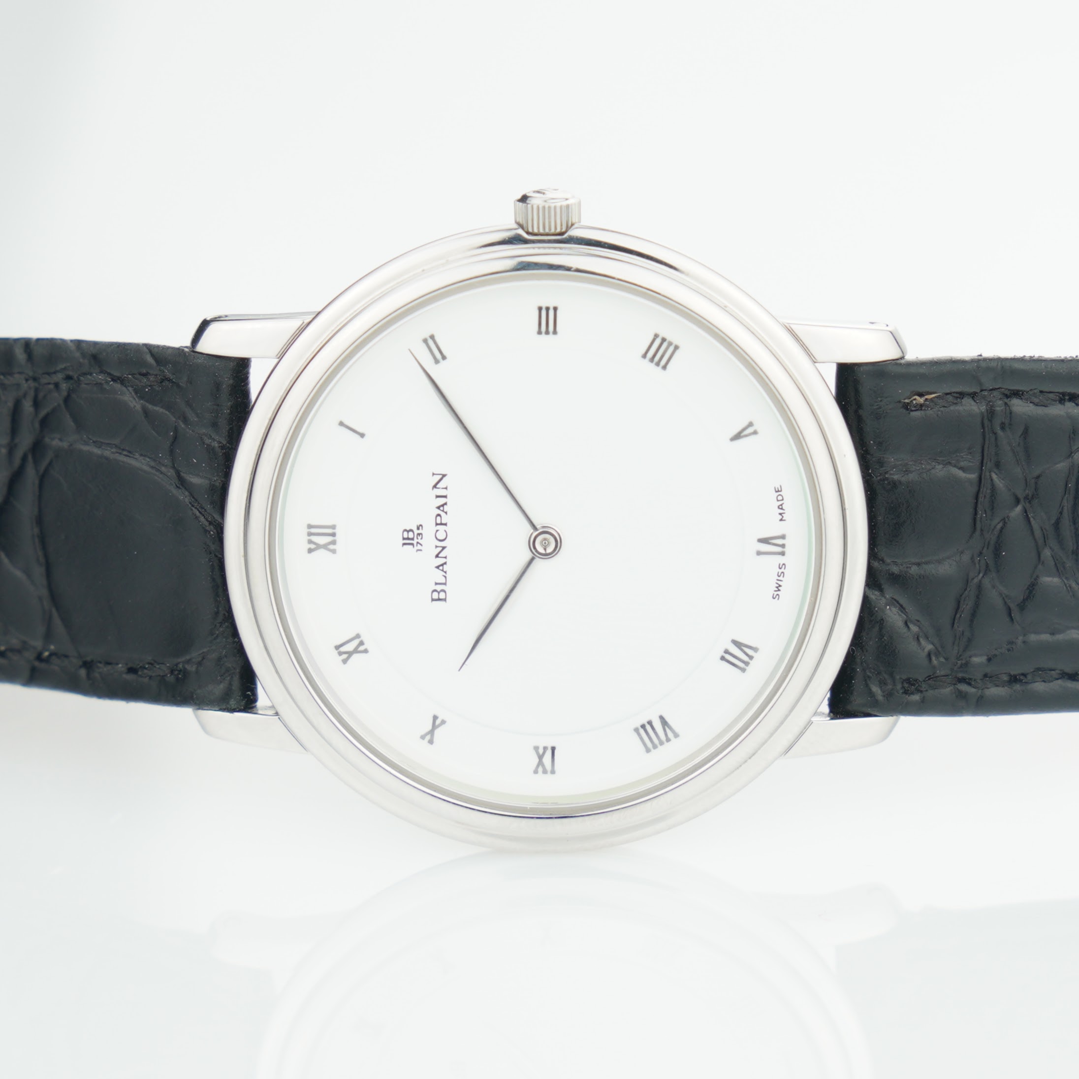 Blancpain Villeret ´ultra slim´ ref. 0021-1127-55 with white dial and caliber 21 movement from the 1990s - Image 14