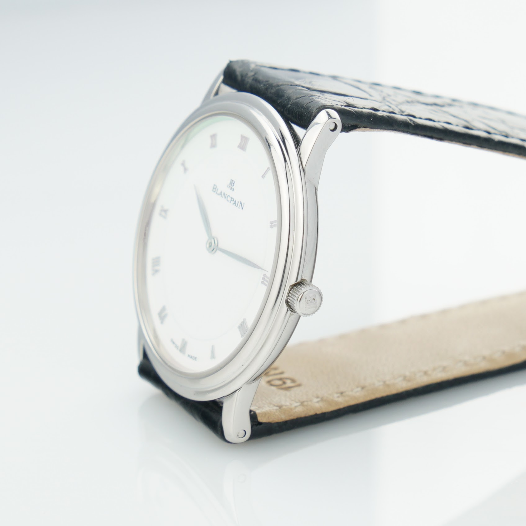 Blancpain Villeret ´ultra slim´ ref. 0021-1127-55 with white dial and caliber 21 movement from the 1990s - Image 11