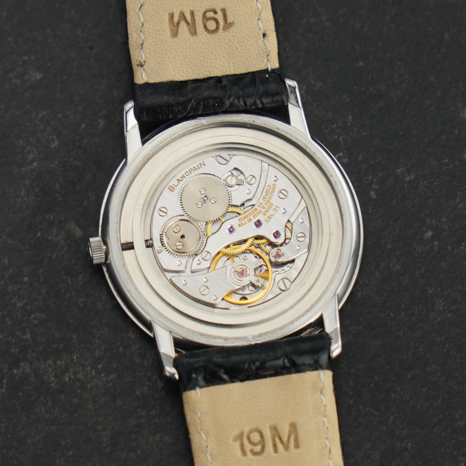 Blancpain Villeret ´ultra slim´ ref. 0021-1127-55 with white dial and caliber 21 movement from the 1990s - Image 4