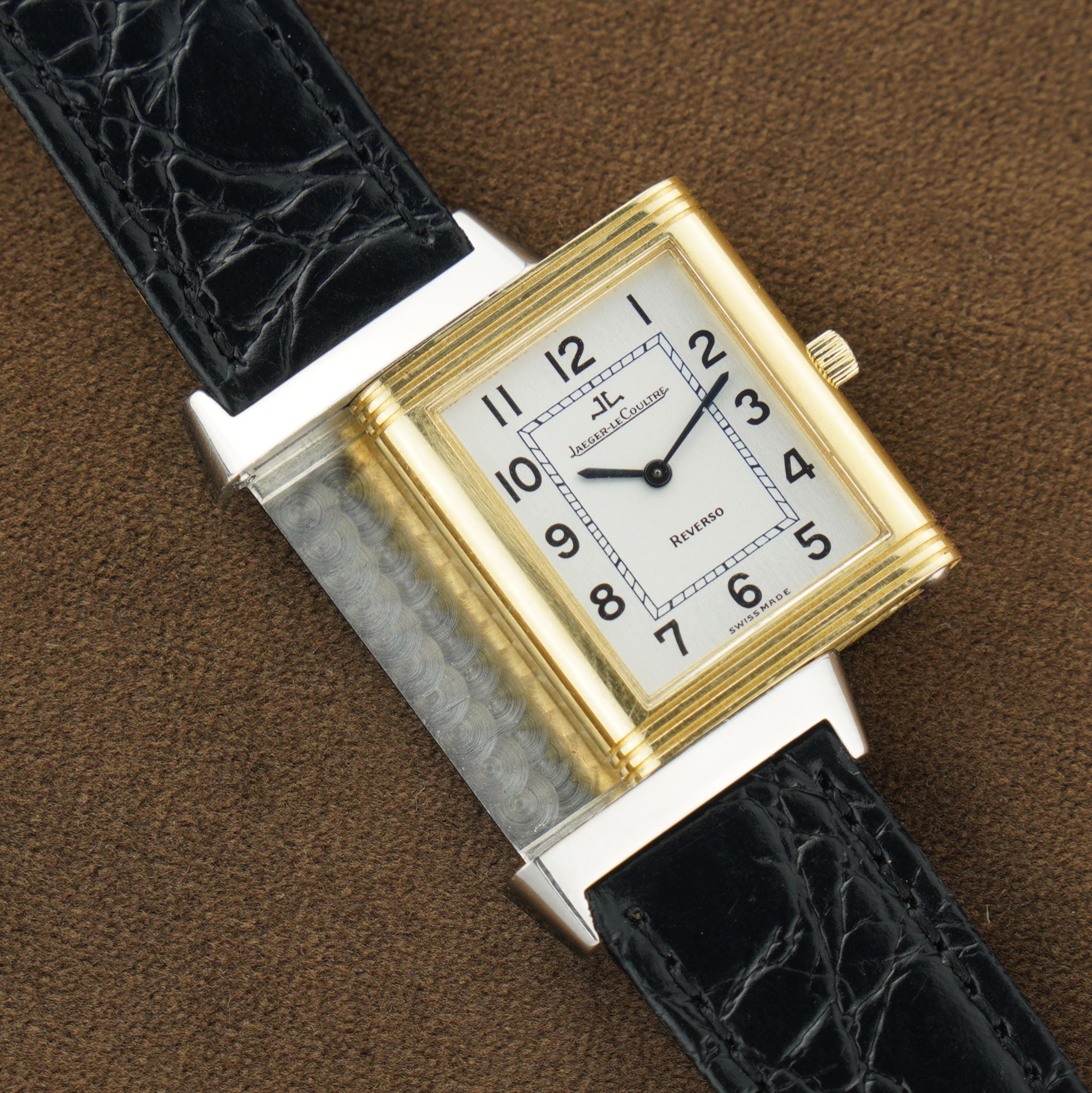 Jaeger-LeCoultre Reverso ref. 250.5.86  from 1990s with  23x38mm 18k gold/steel case and manual-wind cal. 846 movement.