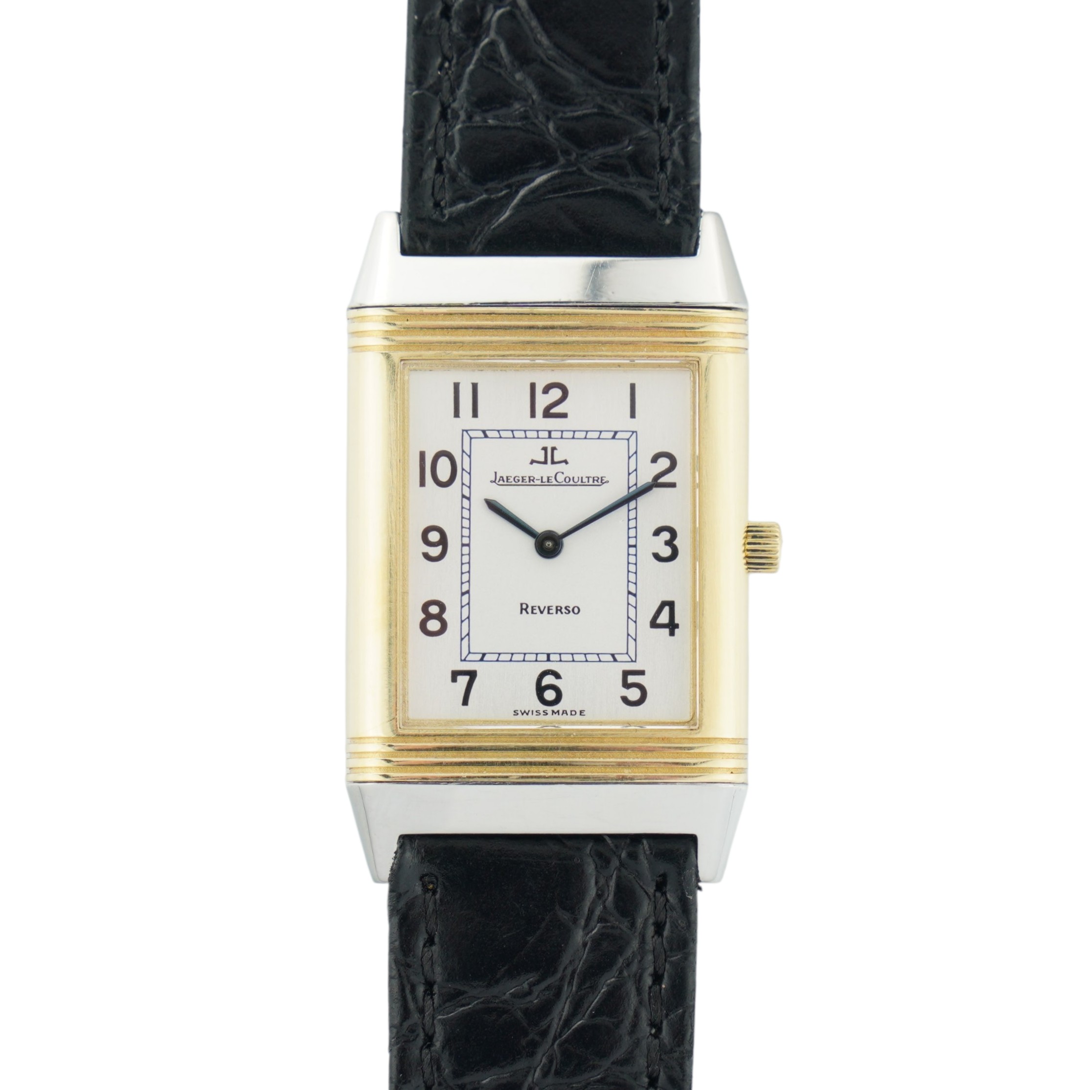Jaeger-LeCoultre Reverso ref. 250.5.86  from 1990s with  23x38mm 18k gold/steel case and manual-wind cal. 846 movement.