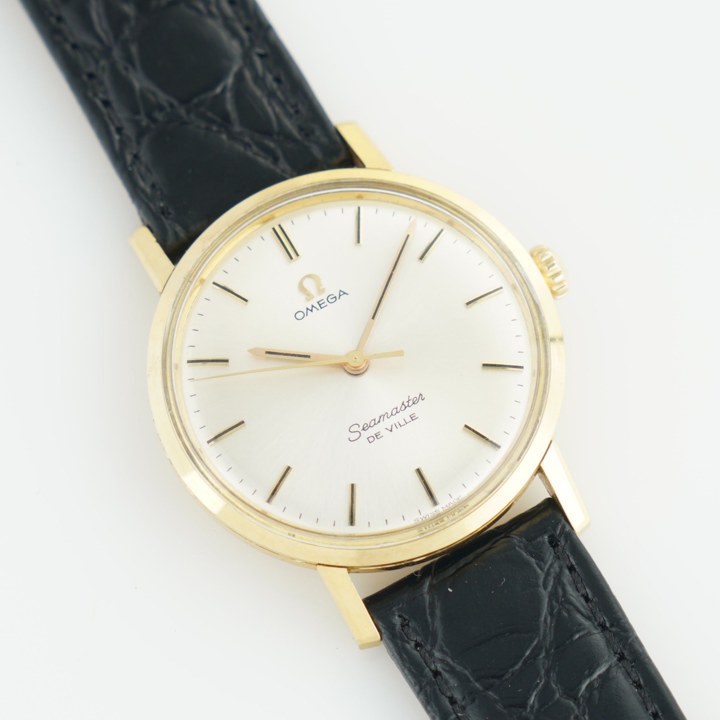 Omega Seamaster De Ville 135.020 from 1964 with 18k solid gold case, silver dial and cal. 600 movement. - Image 6