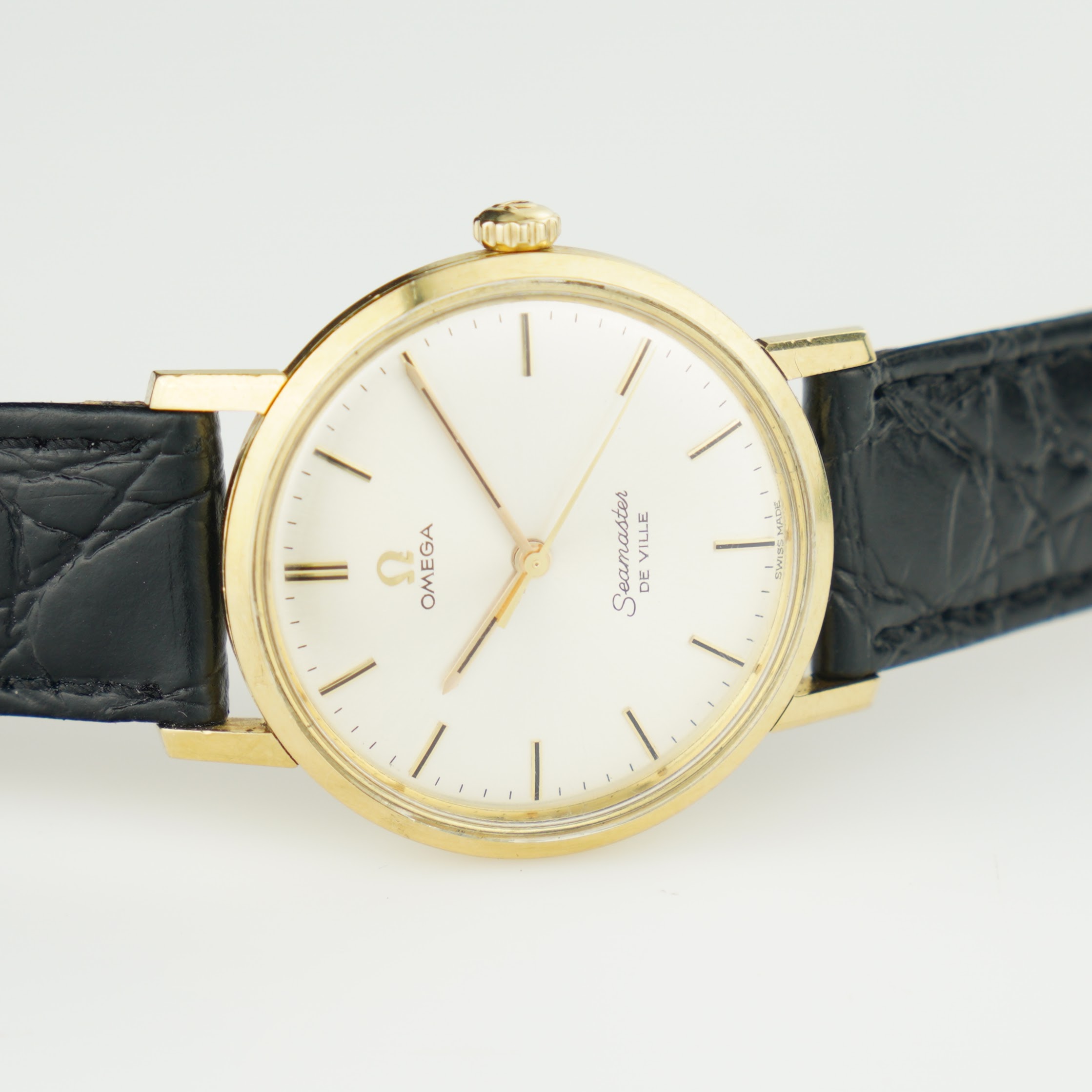 Omega Seamaster De Ville 135.020 from 1964 with 18k solid gold case, silver dial and cal. 600 movement. - Image 11