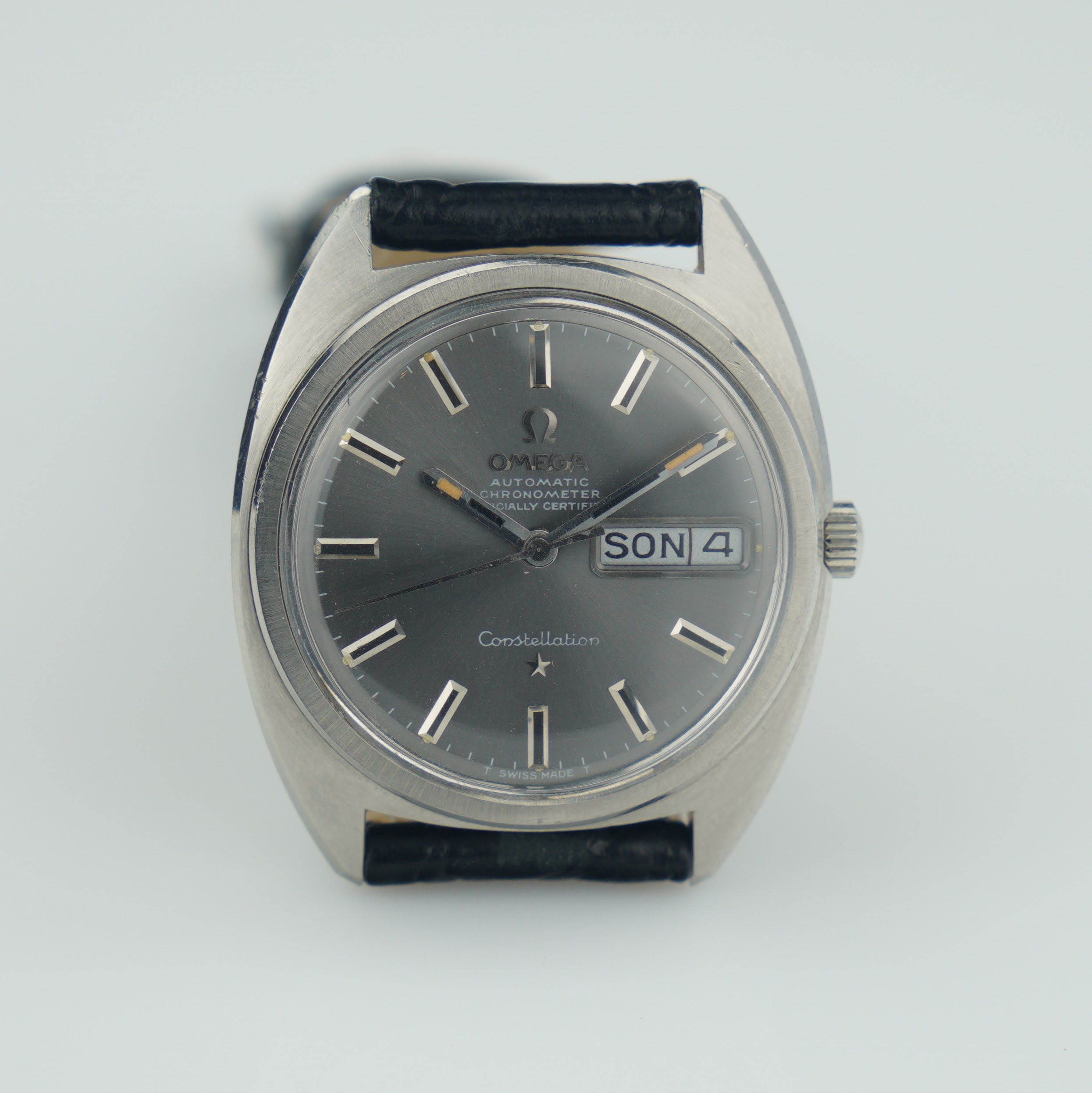 Omega Constellation 168.019 day-date with c-shape case and grey dial with from 1968 - Image 12