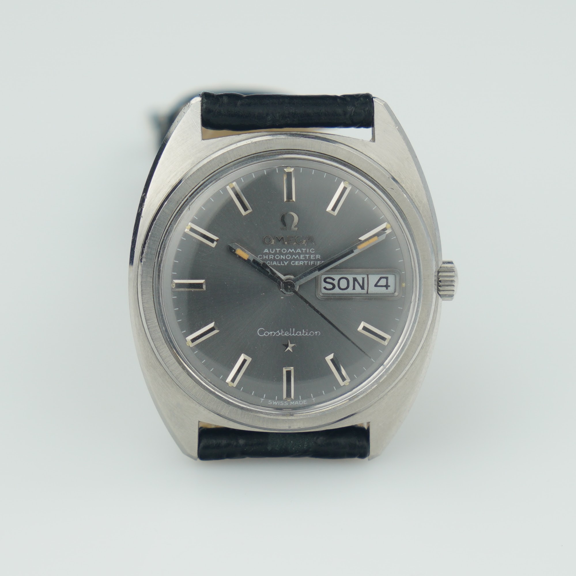 Omega Constellation 168.019 day-date with c-shape case and grey dial with from 1968 - Image 6