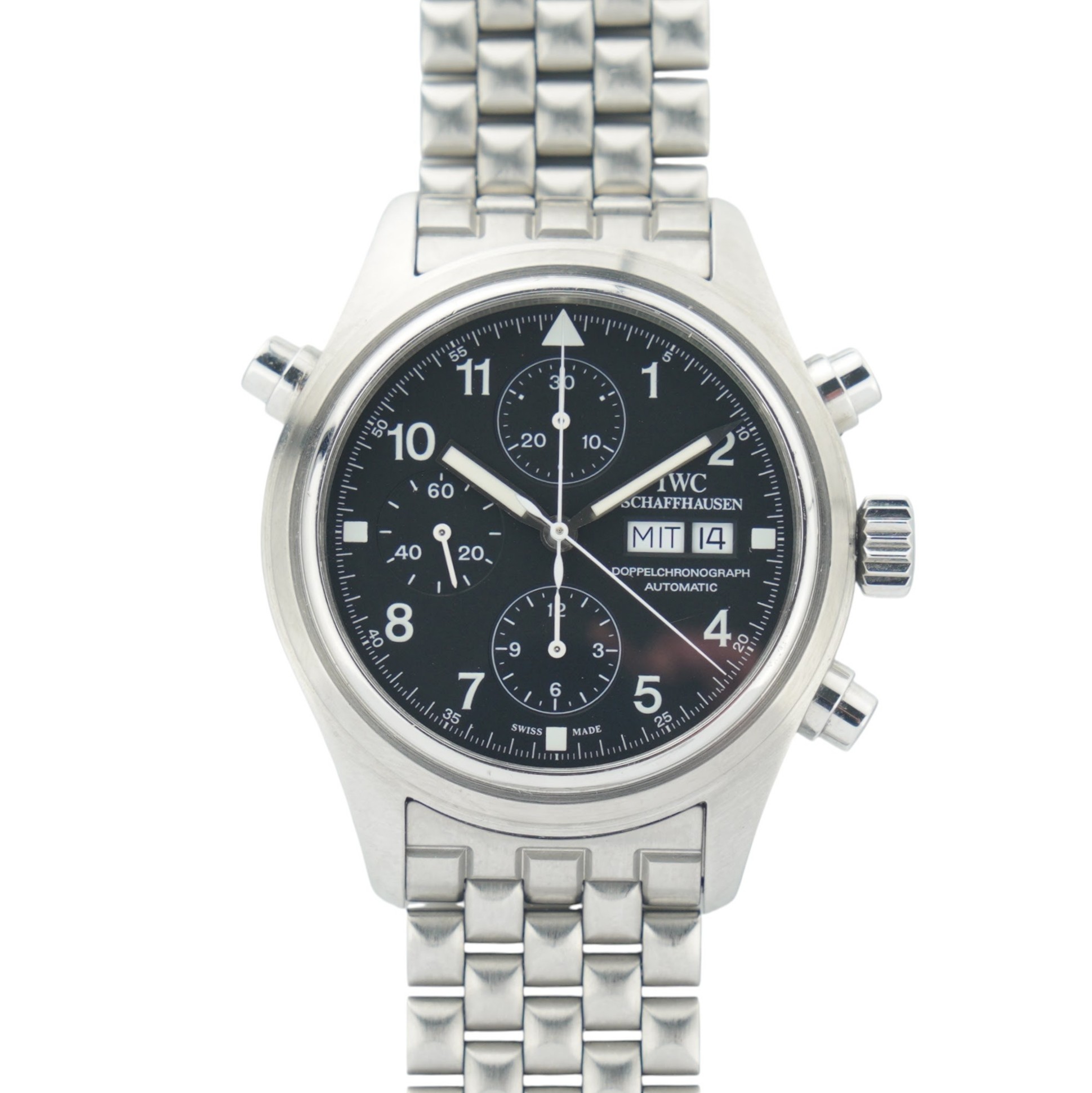 IWC Doppelchronograph/Rattrapante ref. 37131 from 2003 full-set and in great condtion.