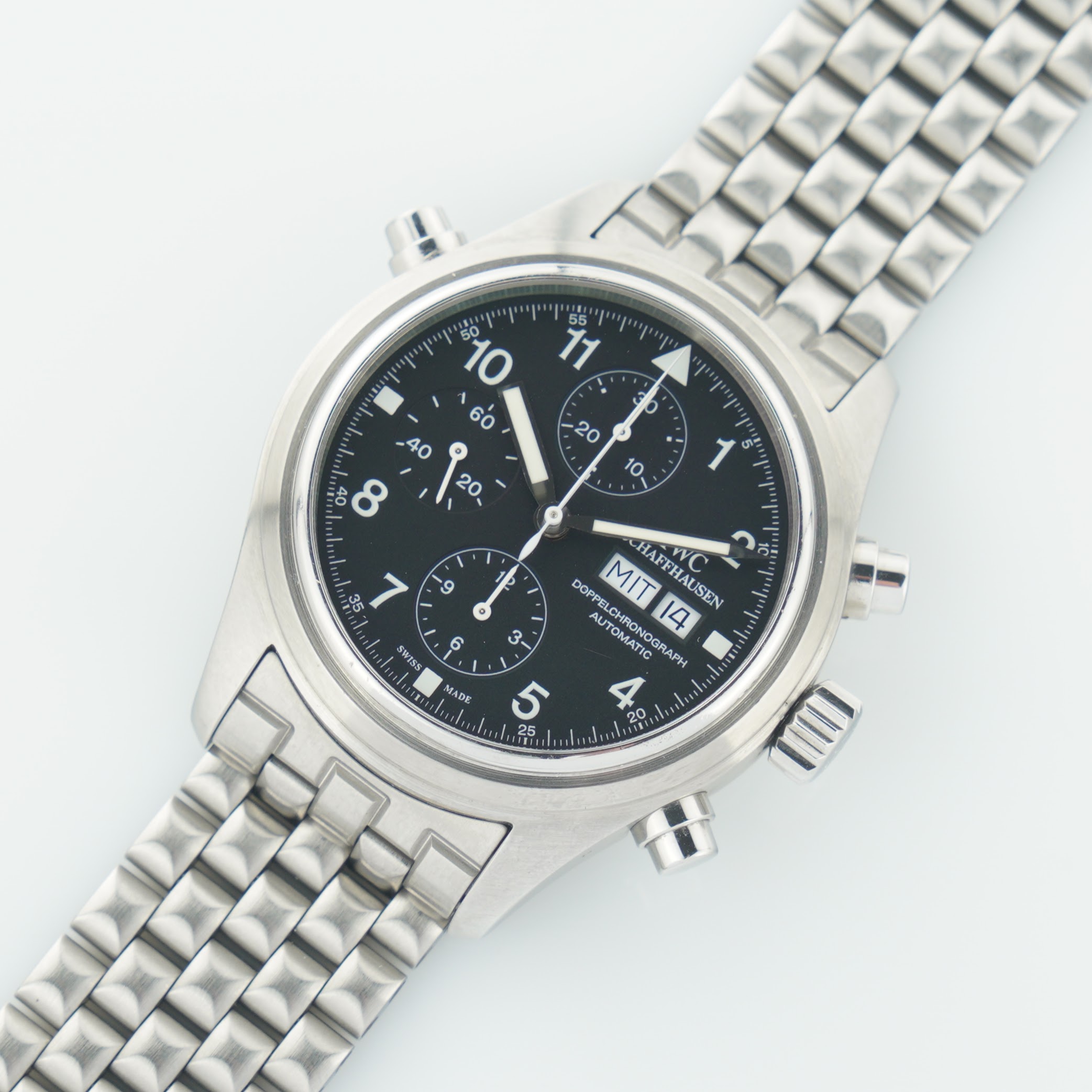IWC Doppelchronograph/Rattrapante ref. 37131 from 2003 full-set and in great condtion. - Image 3