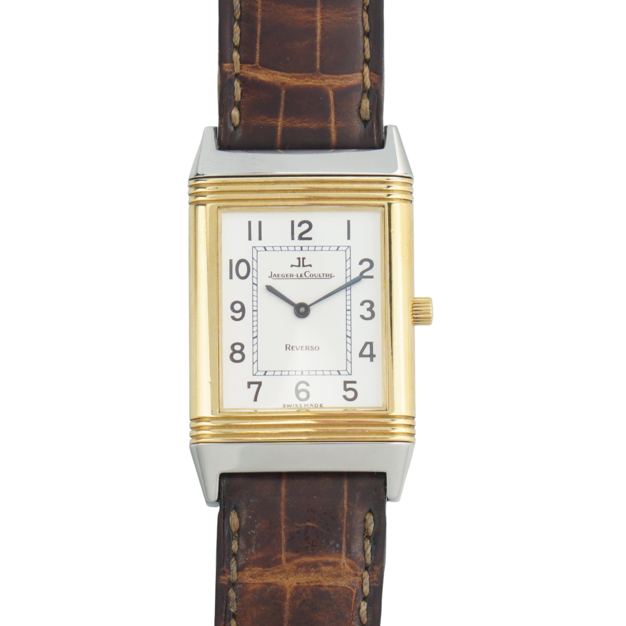 Jaeger-LeCoultre Reverso 250.5.86 18k gold/steel, manual-wind full-set from 2001