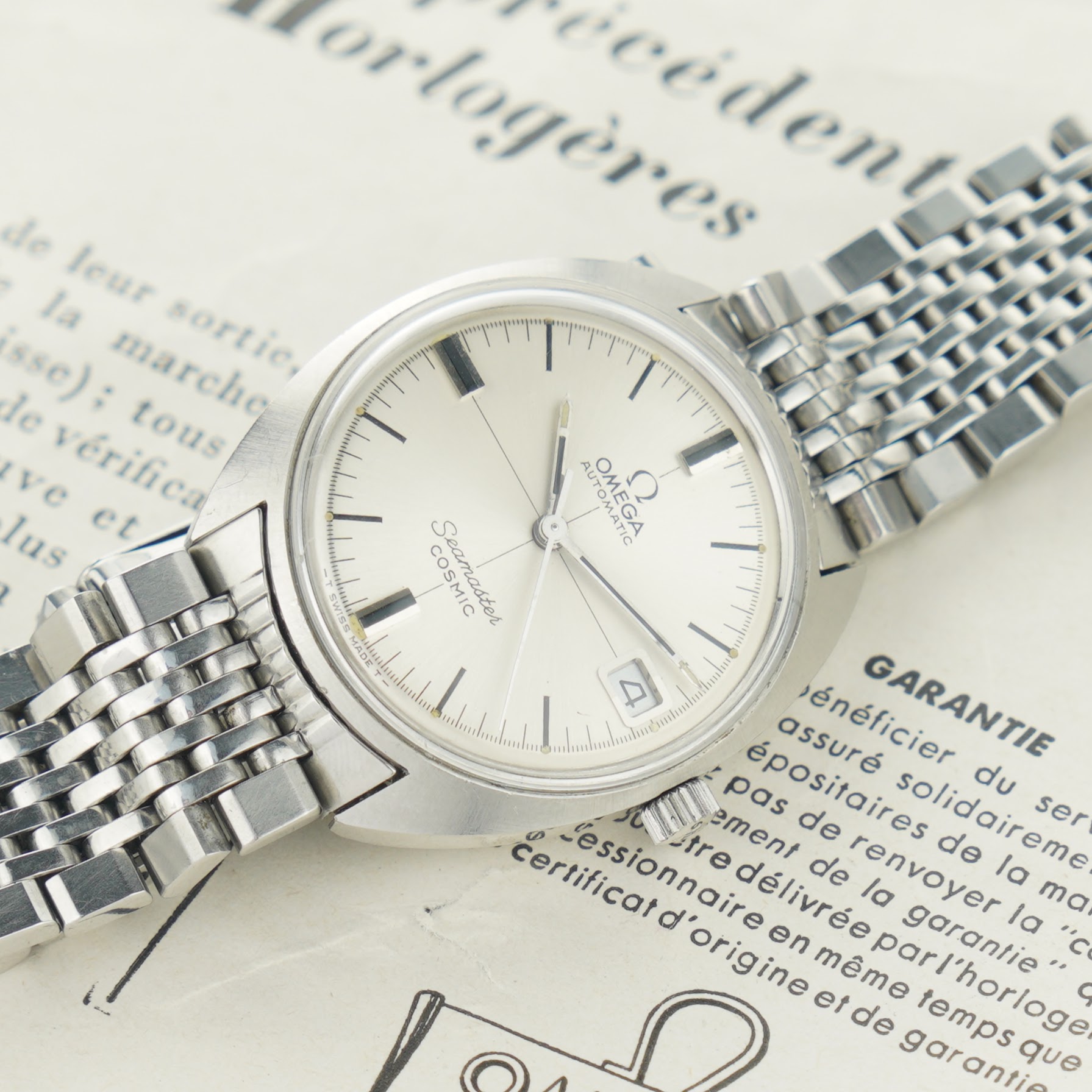 Omega Seamaster Cosmic 166.023 from 1968 with 1037 bracelet and cal.565 movement.